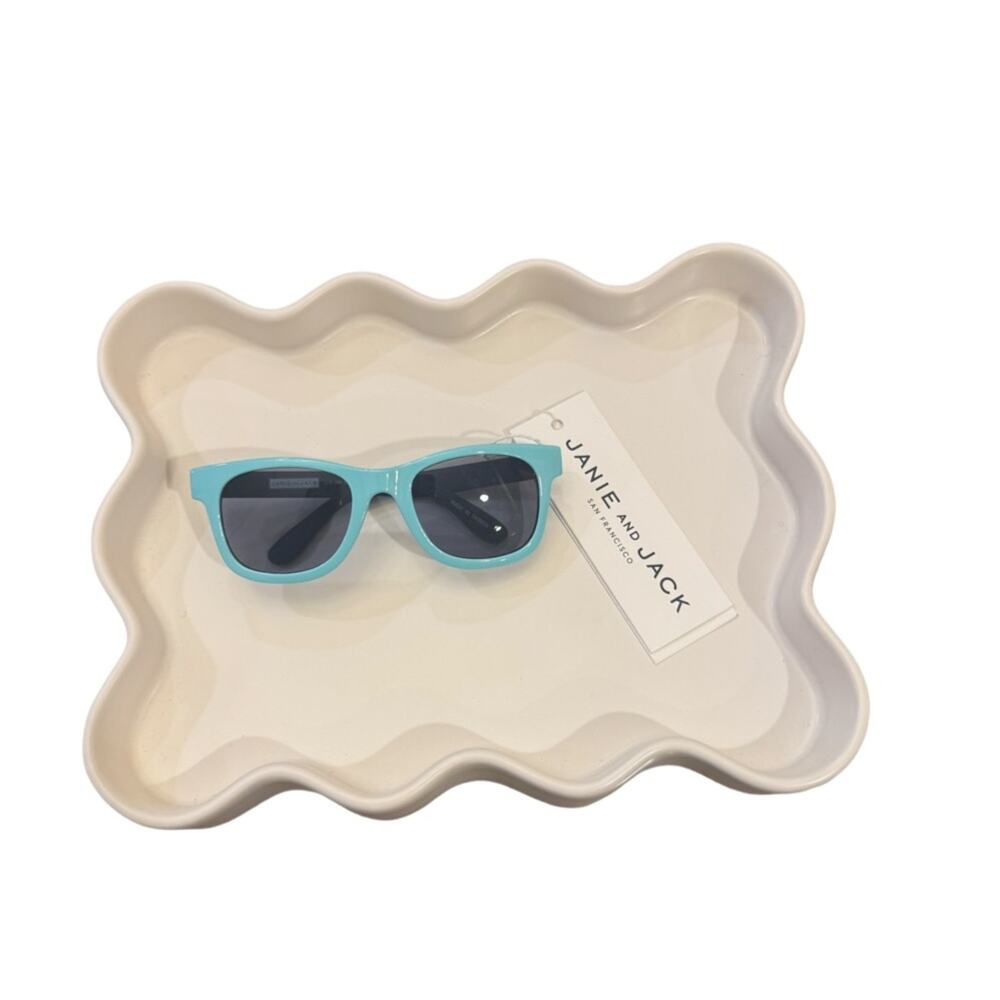 Janie and Jack Blue Two-tone Sunglasses - Teal 0-2Y